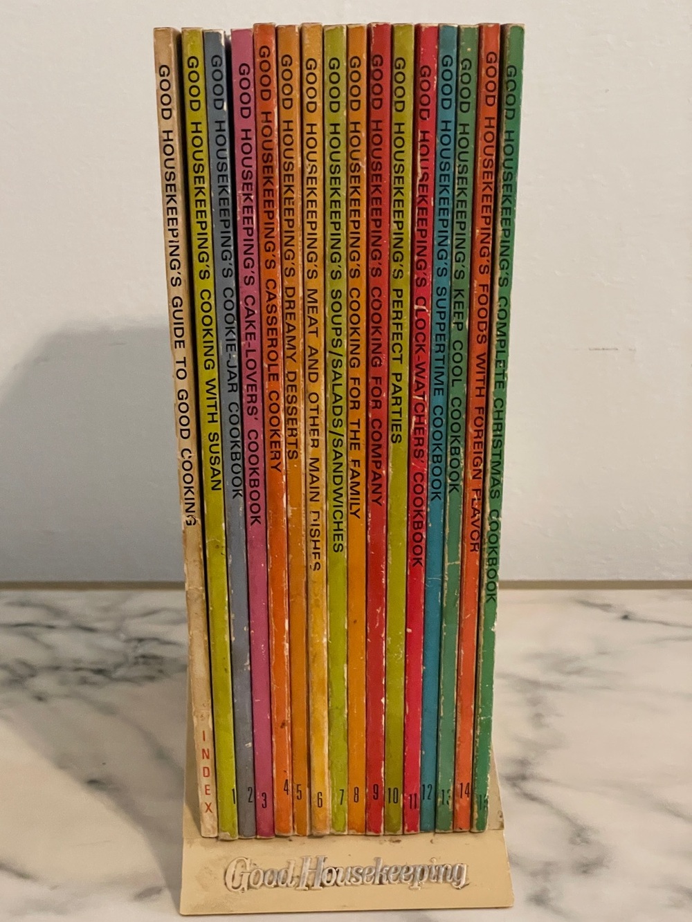 Vintage Lot of 16 Good Housekeepings Guide To Good Cooking Recipe Books 1967